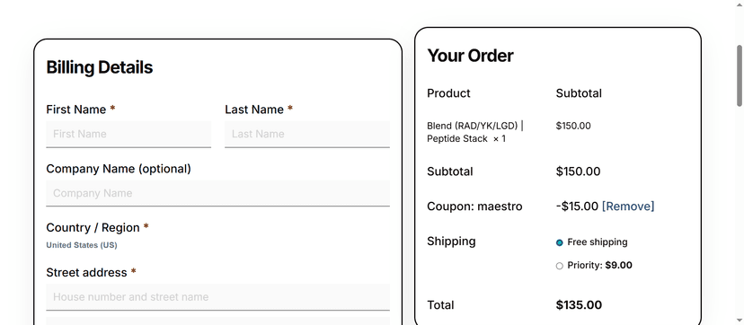 First Order Discount - 10% Off at Patriot Peptide